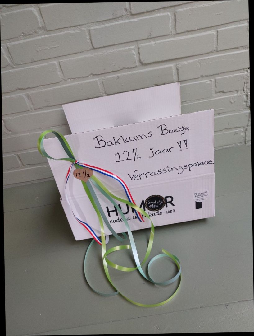a: 12,5 jaar                        Bakkums Boetje verrassingspakket!