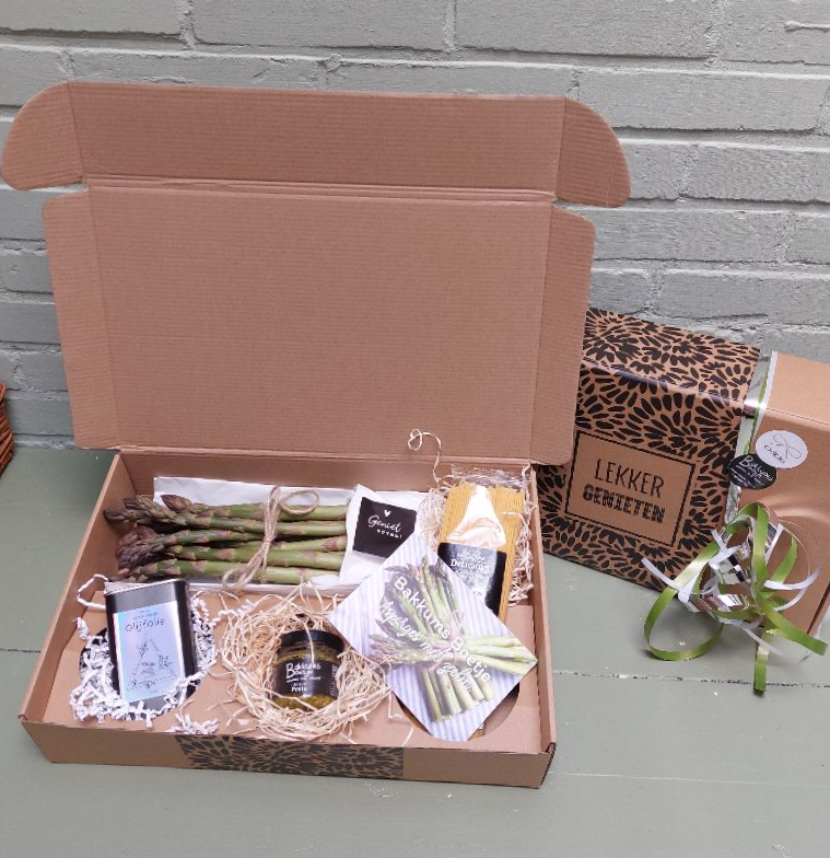 B: Geniet box met asperges!