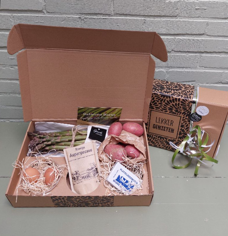 A: Geniet box met asperges!